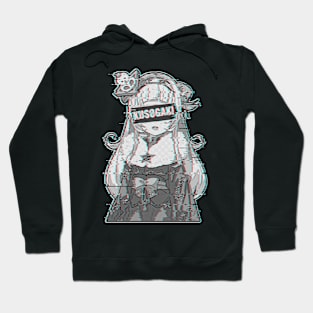 Murasaki Shion Hololive Glitched Hoodie